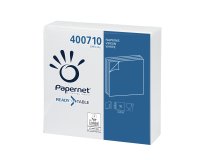 Tovagliolo - carta - 33 x 33 cm - 2 veli - bianco - Papernet - conf. 50 pezzi