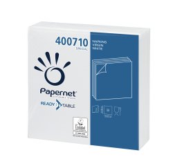 Tovagliolo - carta - 33 x 33 cm - 2 veli - bianco - Papernet - conf. 50 pezzi