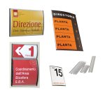 Targa da parete Arkos - 15 x 21 cm - profilo silver - Studio T