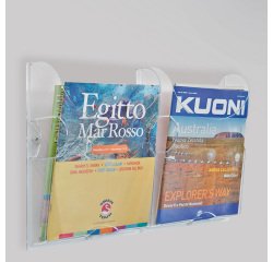 Portariviste da parete Ice - tasca A4 - Tecnostyl - set 2 pezzi