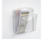 Portariviste da parete Ice - 2 tasche 1/3 A4 - Tecnostyl - set 2 pezzi