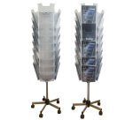 Portariviste girevole da terra Carousel Stacker - 24 vaschette A4 - Tecnostyl