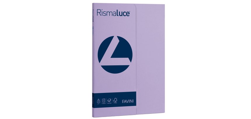 Carta Rismaluce Small - A4 - 90 gr - viola 49 - Favini - conf. 100 fogli