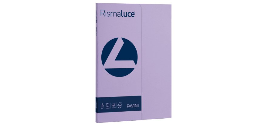 Carta Rismaluce Small - A4 - 200 gr - viola 49 - Favini - conf. 50 fogli