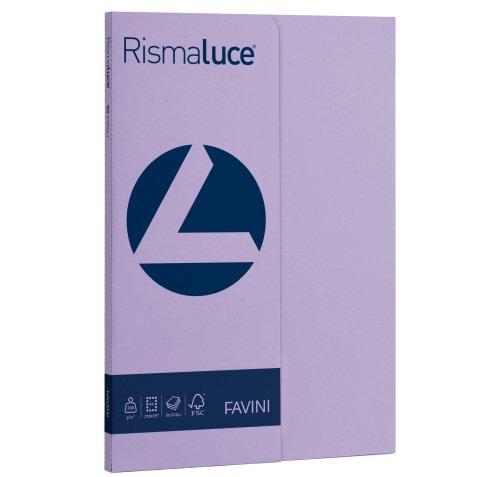 Carta Rismaluce Small - A4 - 200 gr - viola 49 - Favini - conf. 50 fogli