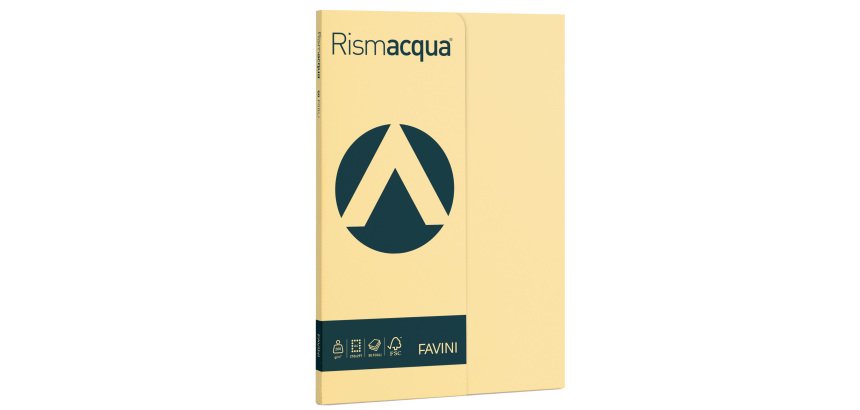 Carta Rismacqua Small - A4 - 200 gr - camoscio 02 - Favini - conf. 50 fogli
