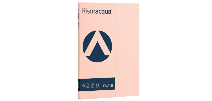 Carta Rismacqua Small - A4 - 200 gr - salmone 05 - Favini - conf. 50 fogli
