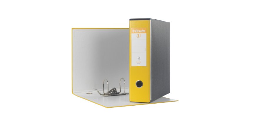 Registratore Eurofile G53 - dorso 8 cm - commerciale 23 x 30 cm - giallo - Esselte