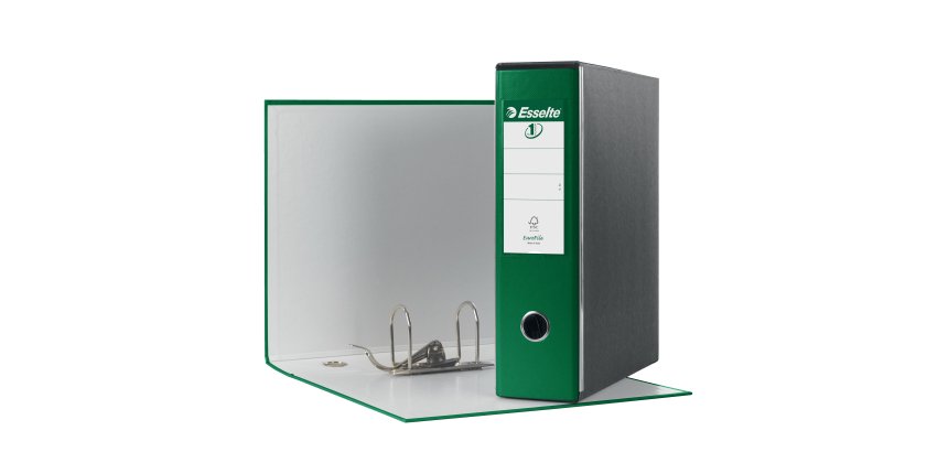 Registratore Eurofile G53 - dorso 8 cm - commerciale 23 x 30 cm - verde - Esselte