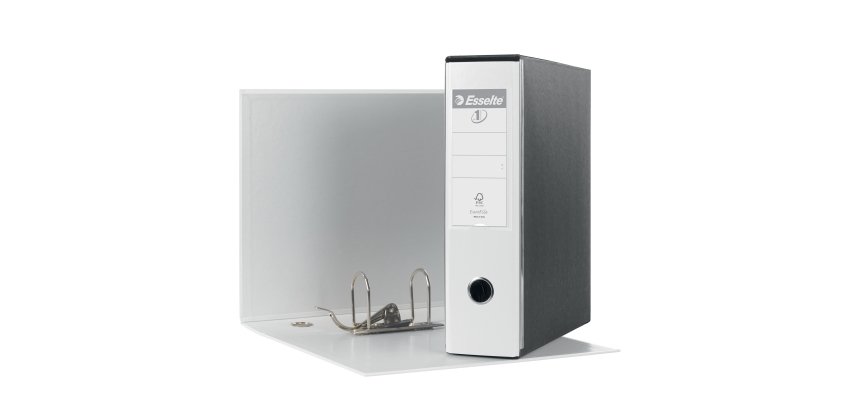 Registratore Eurofile G53 - dorso 8 cm - commerciale 23 x 30 cm - bianco - Esselte
