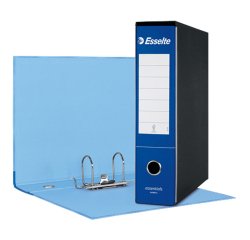 Registratore Essentials G75 - dorso 8 cm - protocollo 23x33 cm - blu - Esselte