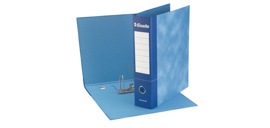 Registratore Essentials G73 - dorso 8 cm - commerciale 23 x 30 cm - blu - Esselte