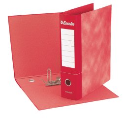 Registratore Essentials G73 - dorso 8 cm - commerciale 23 x 30 cm - rosso - Esselte