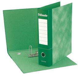 Registratore Essentials G73 - dorso 8 cm - commerciale 23x30 cm - verde - Esselte