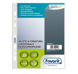 Favorit 100460019 sheet protector 150 x 210 mm (A5) Polypropylene (PP) 25 pc(s)
