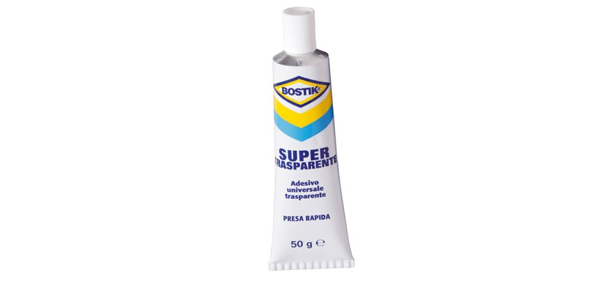 Adesivo Supertrasparente - universale - 50 gr - trasparente - Bostik