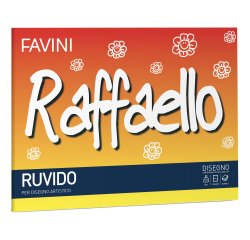 Album Raffaello - 24x33cm - 100gr - 20 fogli - ruvido - Favini