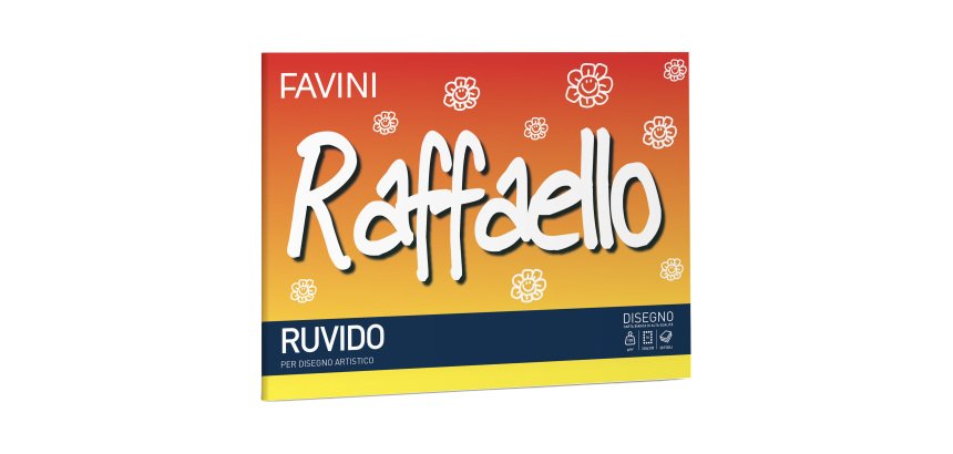 Album Raffaello - 24 x 33 cm - 100gr - 20 fogli - ruvido - Favini