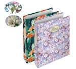 Raccoglitore Nature Flowers - A4 - cm 4 anelli da 30mm - dorso 4 cm - Pigna