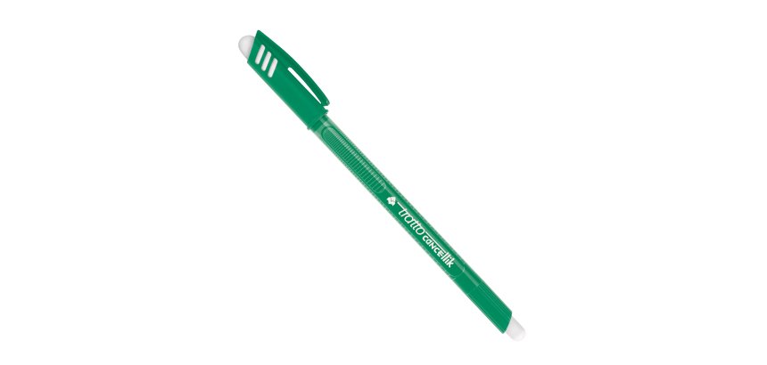 Penna a sfera cancellabile Cancellik - punta 1,0mm - verde - Tratto