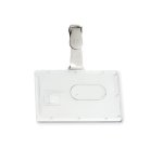 Portabadge rigido Pocket - clip in plastica - 5,3 x 8,5 cm - Fellowes