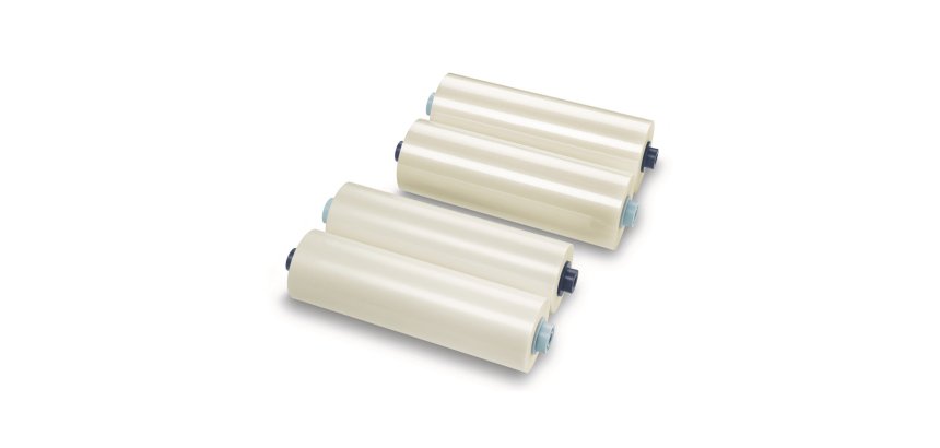 Film per plastificazione - 305 mm x 60 mt - 125 micron - lucido - GBC - conf. 2 bobine