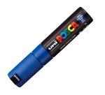 Marcatore a base d'acqua Uni Posca PC8K - punta large a scalpello 8,0mm - blu  - Uni Mitsubishi