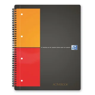 Blocco spiralato International Favorit - formato Notebook - 18 x 25cm -  80gr - 80 fogli - Oxford su