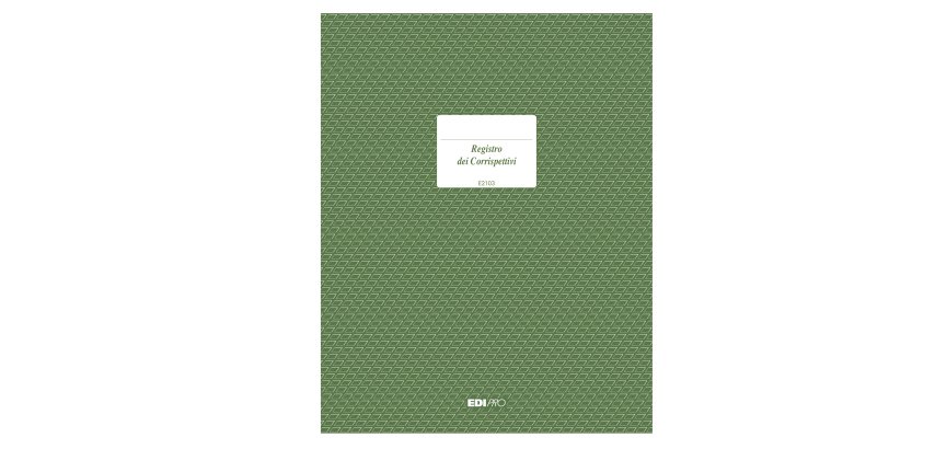 Registro Iva corrispettivi - 31 x 24,5cm - 15pg - numerate - Edipro