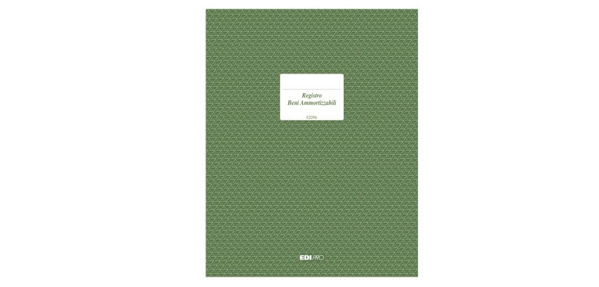 Registro cespiti ammortizzabili - 31 x 24,5cm - 47pg - numerate - Edipro