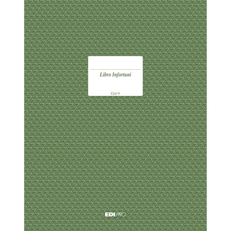 Registro infortuni - 31 x 24,5cm - 15 pagine - Edipro