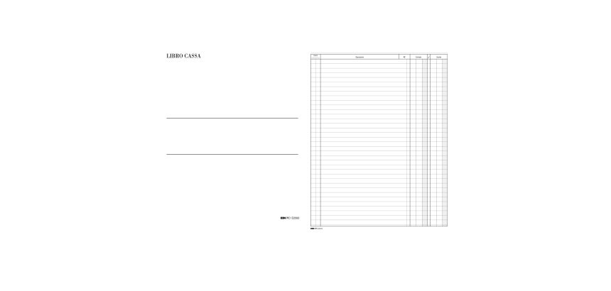 Libro cassa - 31 x 24,5cm - 100 fogli - Edipro