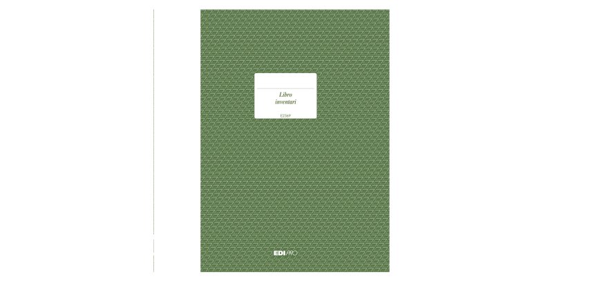 Registro libro inventari - 31 x 24,5cm - 92pg - numerate - Edipro
