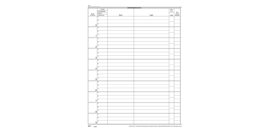 Registro corrispondenza arrivo/partenza - 31 x 24 cm - 50 fogli - Edipro