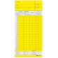 Schede orologio mensili - 22x10 cm - giallo - Edipro - conf. 100 pezzi