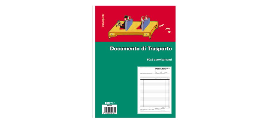 Blocco DDT - 50/50 fogli autoricalcanti - 29,7 x 21cm - Edipro