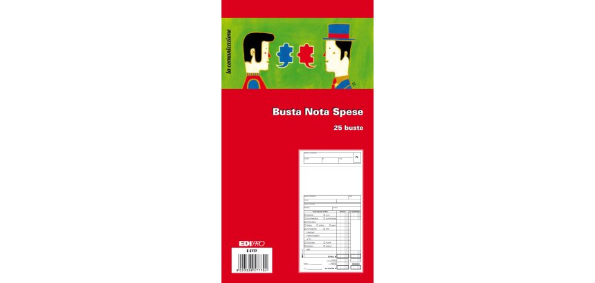 Blocco buste nota spese - 28 x 15cm - Edipro - conf. 25 buste