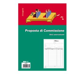 Blocco copia commissioni - 50 fogli 2 copie autoricalcanti - 29,7 x 21cm - Edipro