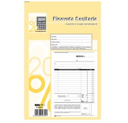 Blocco ricevute sanitarie numerate - 50/50 fogli autoricalcanti - 23 x 15cm - Edipro