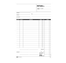 Blocco fatture 1 aliquota Iva - 50/50 fogli autoricalcanti - 23 x 15cm - Edipro