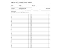 Registro verbali assemblea condominio - 31 x 24,5cm - 96 fogli - Edipro