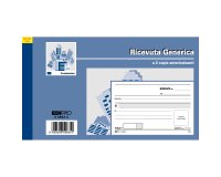 Blocco ricevute generiche - 50 fogli 2 copie autoricaricanti - 9,9 x 17cm - 50 fogli - Edipro