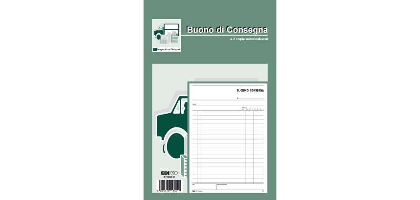 Blocco buoni di consegna - 50/50 fogli ricalcanti - 23 x 15cm - Edipro