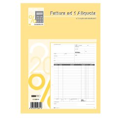 Blocco fatture 1 aliquota Iva - 33/33/33 fogli autoricalcanti - 29,7 x 21cm - Edipro