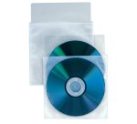 Buste a sacco Insert CD Pro - con divisorio interno - patella di chiusura - PP - Sei Rota - conf. 25 pezzi