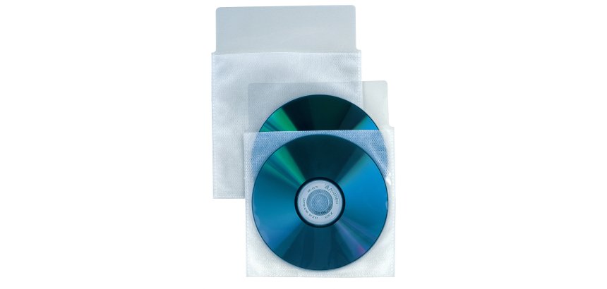 Buste a sacco Insert CD Pro - con divisorio interno - patella di chiusura - PP - Sei Rota - conf. 25 pezzi