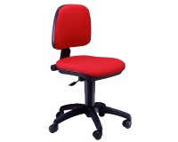 Sedia operativa Atlas A41B - senza braccioli - rosso - Unisit