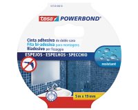 Nastro biadesivo Tesa Powerbond - per specchi  - 1,9 cm x 5 m - bianco - Tesa