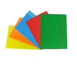 Cartella 3 lembi con elastico - A5 - dorso variabile - cartone plastificato - colori assortiti - Cartotecnica del Garda