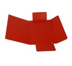 Cartella 3 lembi con elastico - A4 - dorso variabile - presspan - rosso - Cartotecnica del Garda